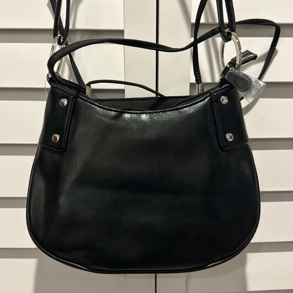 Non branded NWT Combo Shoulder and Crossbody Bag in black. - Picture 3 of 12